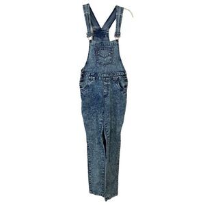 Diamonds And Threads Denim Overall Jeans Woman Size 3 Blue‎ Skinny Legs